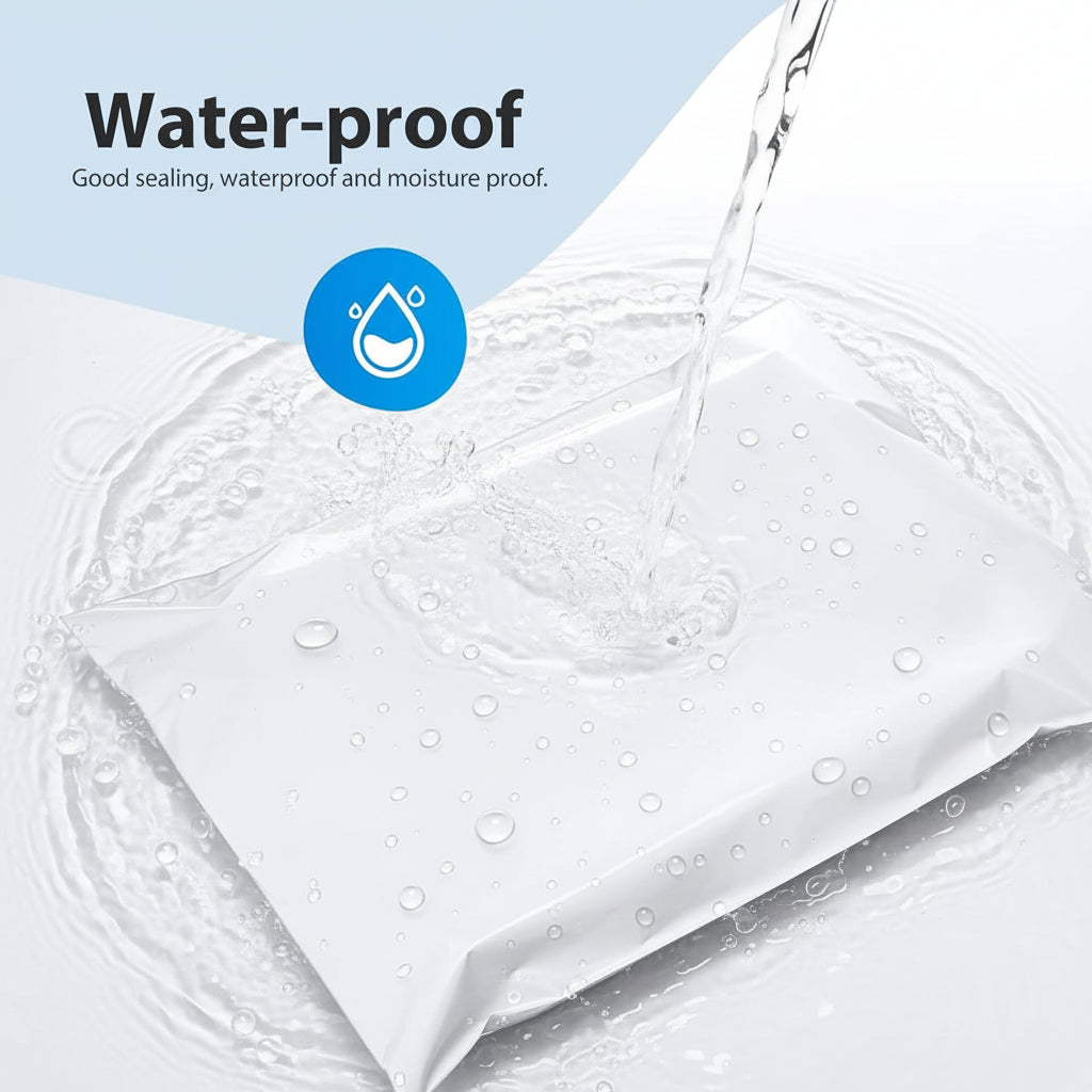 Vita paketpåsar - portoväskor för kläder självförseglande post blandade postpaket - 25 st - vit (30 x 40 cm)