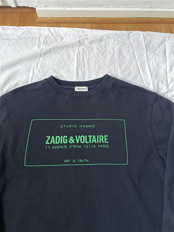Zadig & Voltaire - Marinblå Sweatshirt - Medium